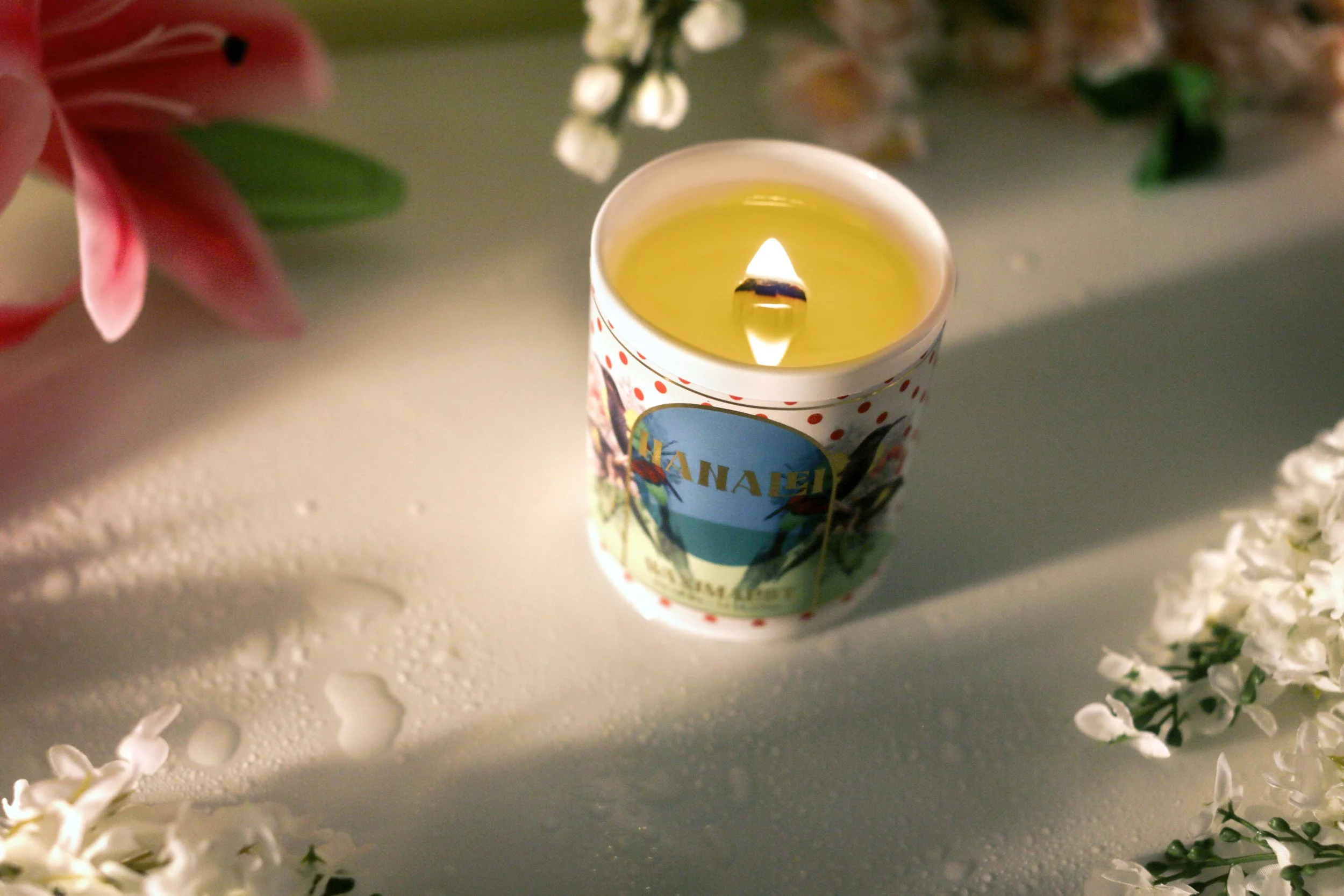Hanalei Hawaiian Tropical Floral Candle - Tuberose, Ginger Lily